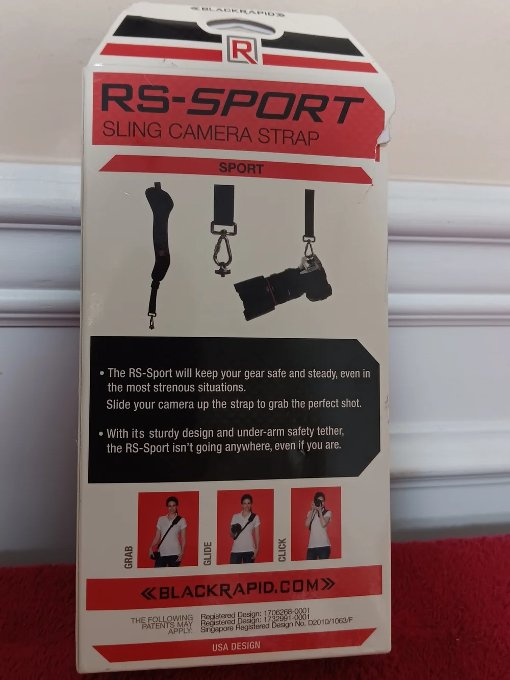RS-Sport Black Sling Camera Strap by